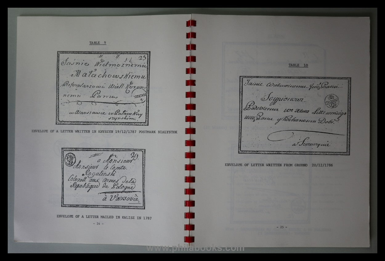 Mikstein, Prof. S., Postal Markings in Poland during the 18th Cent ...