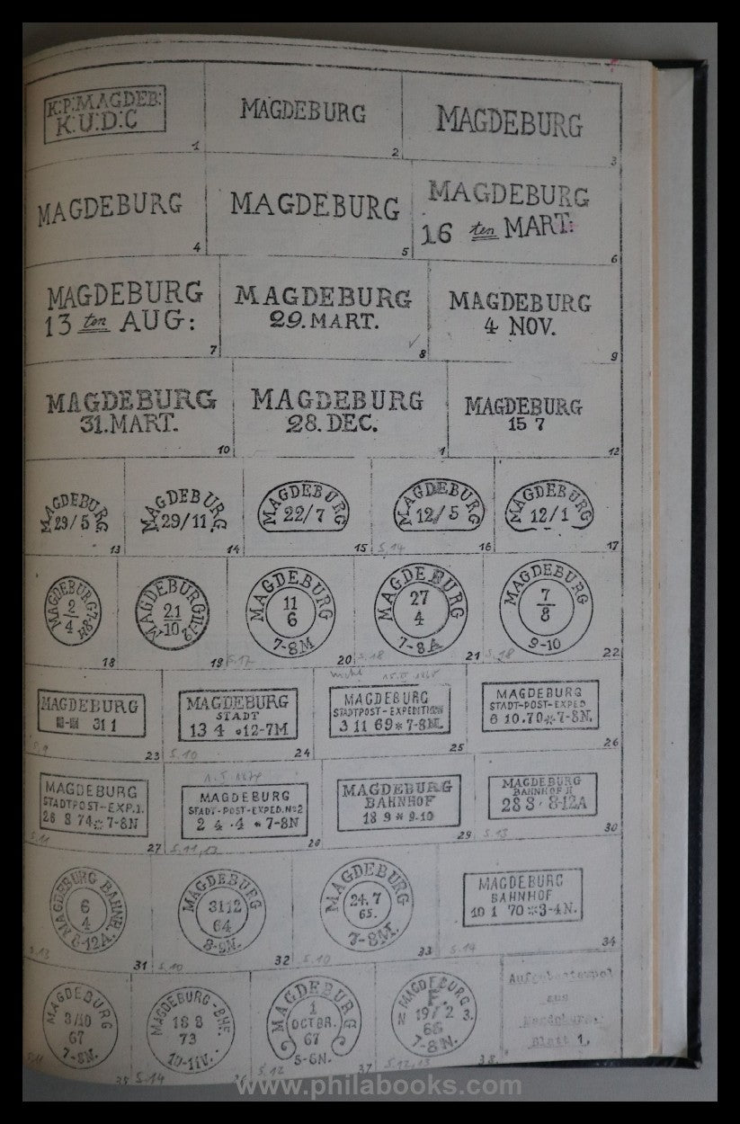 MAGDEBURG: Freye, W.: Magdeburger Poststempel aus zwei Jahrhundert ...