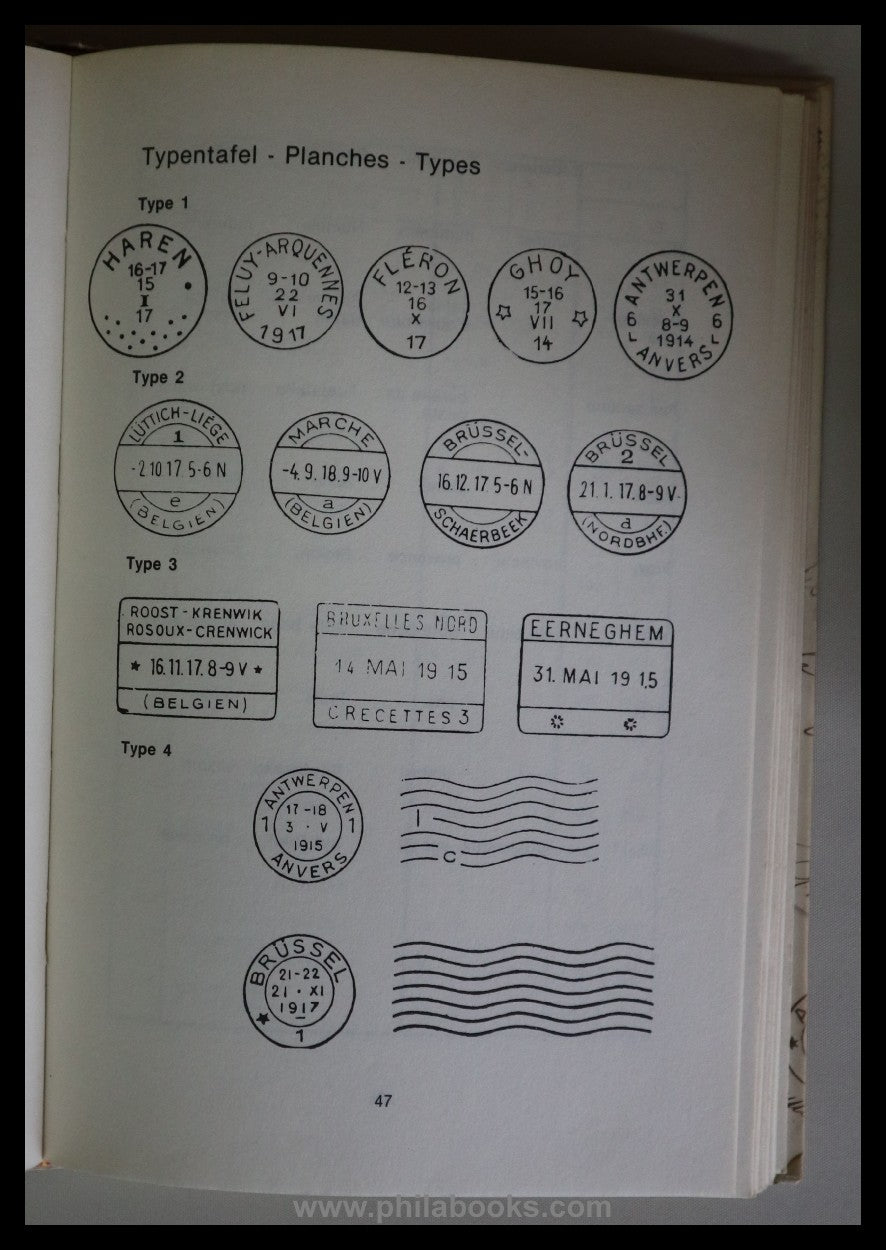 Van Riet, W.:, Catalogus der Afstempelingen van de duitse Bezettin ...