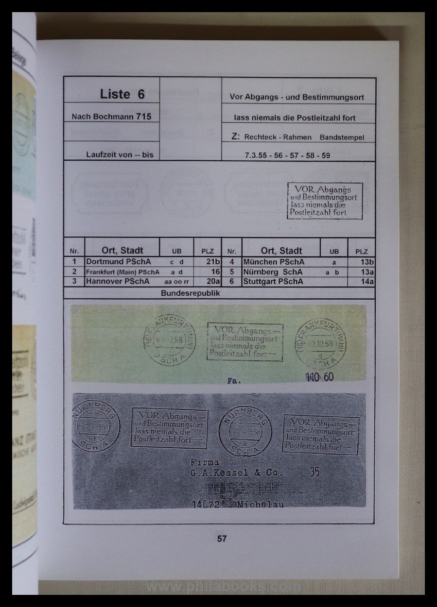 Odenthal, H.: Advertising for postal codes of the Deutsche Postanstalt ...