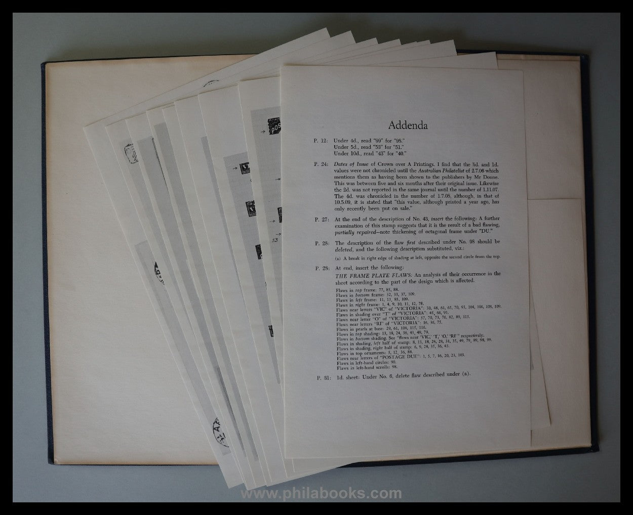 Purves, J.R.W.: Victoria: The Postage Dues, Background and Foregro ...