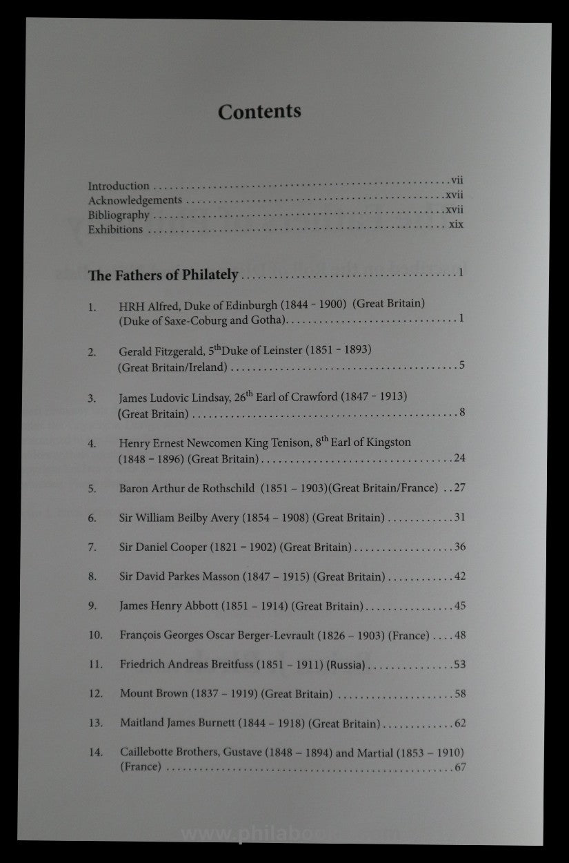 Birch, B., Fathers of Philately, Inscribed on the Roll of Distingu...