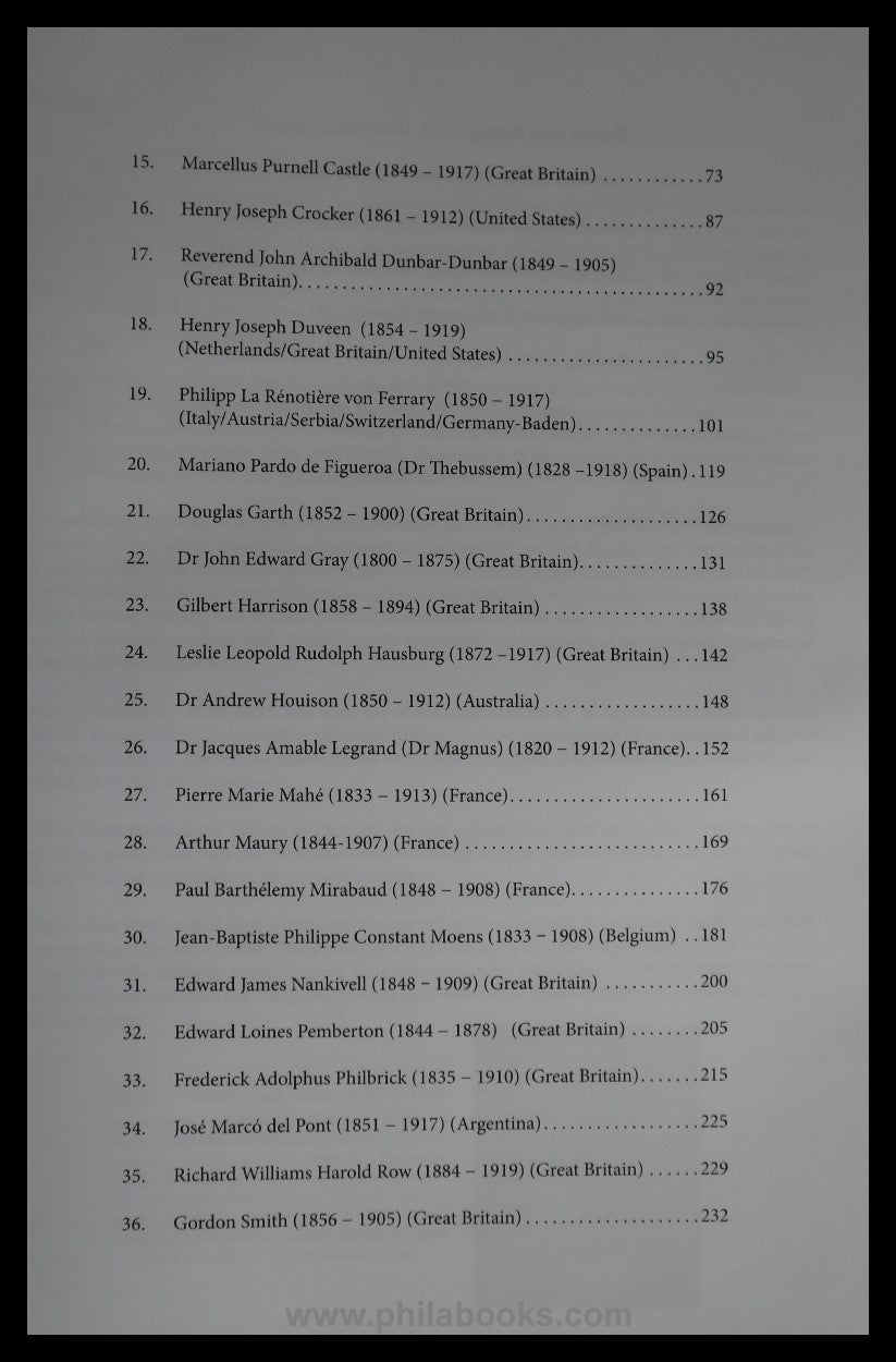 Birch, B., Fathers of Philately, Inscribed on the Roll of Distingu...