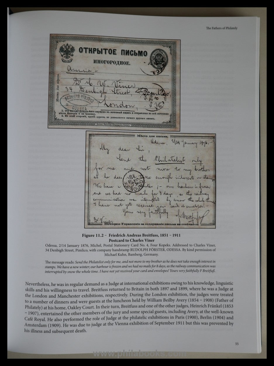 Birch, B., Fathers of Philately, Inscribed on the Roll of Distingu...