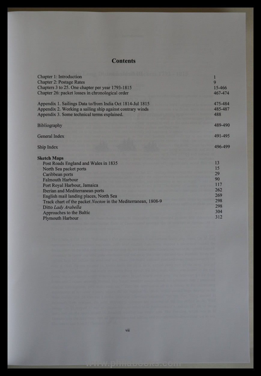 Tabeart, C., British Long Distance Mail Packets 1793-1815, Rates R ...