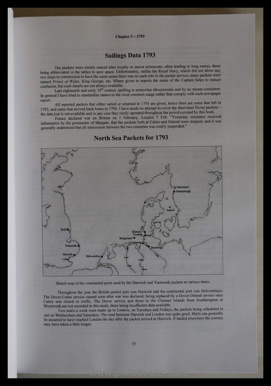 Tabeart, C., British Long Distance Mail Packets 1793-1815, Rates R ...