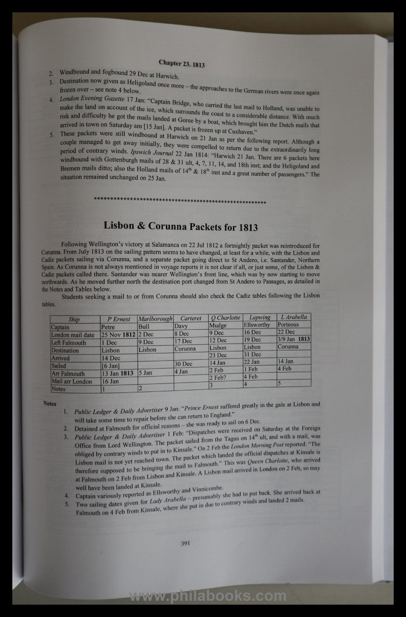 Tabeart, C., British Long Distance Mail Packets 1793-1815, Rates R ...