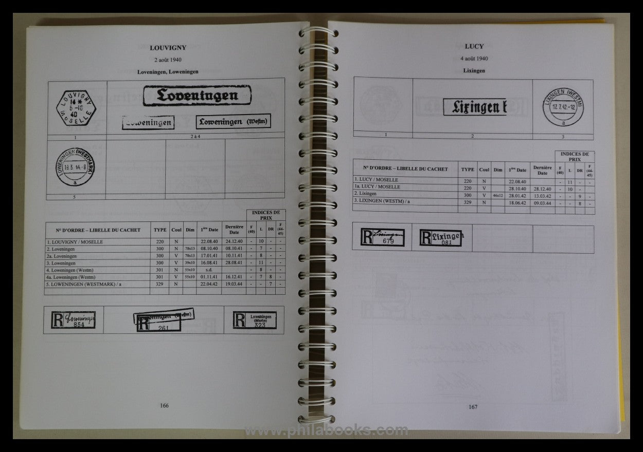 Demeraux/Demeraux, La Poste en Moselle 1940-45, Catalog des Marq...