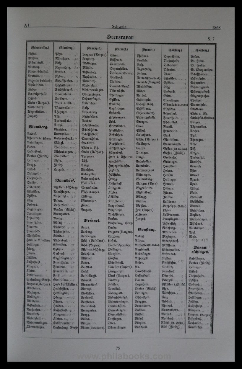 Brack, R., tariff handbook of the Grand Duchy of Baden for foreign letters ...