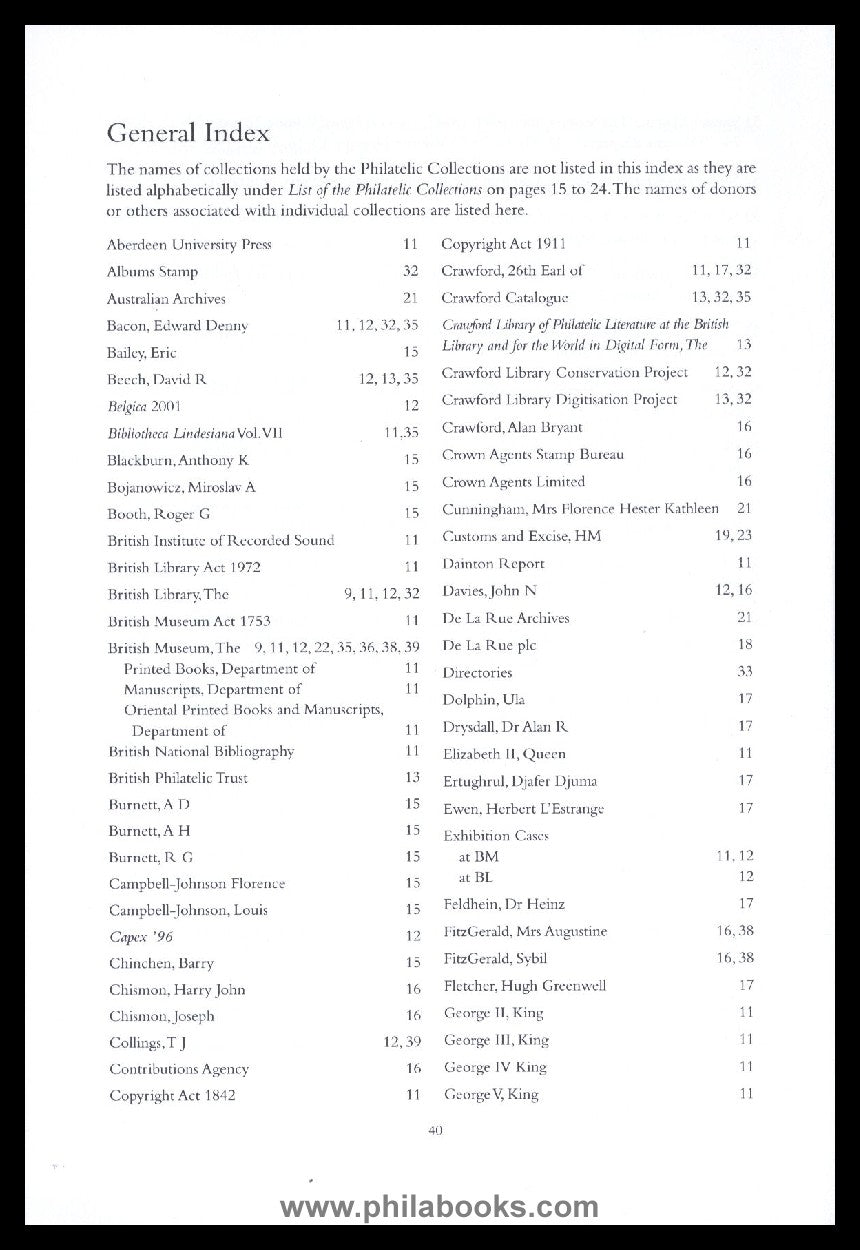 Beech, David R. - A Guide to Philatelic Research at The British Li ...