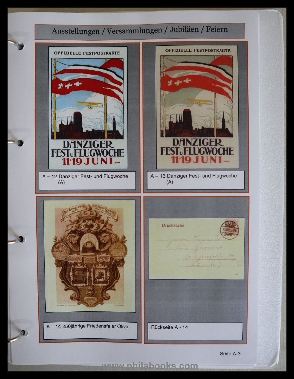 ArGe Danzig/ Klaus Woff/Dieter Quade Danzig Catalog Volume 6: Special ...