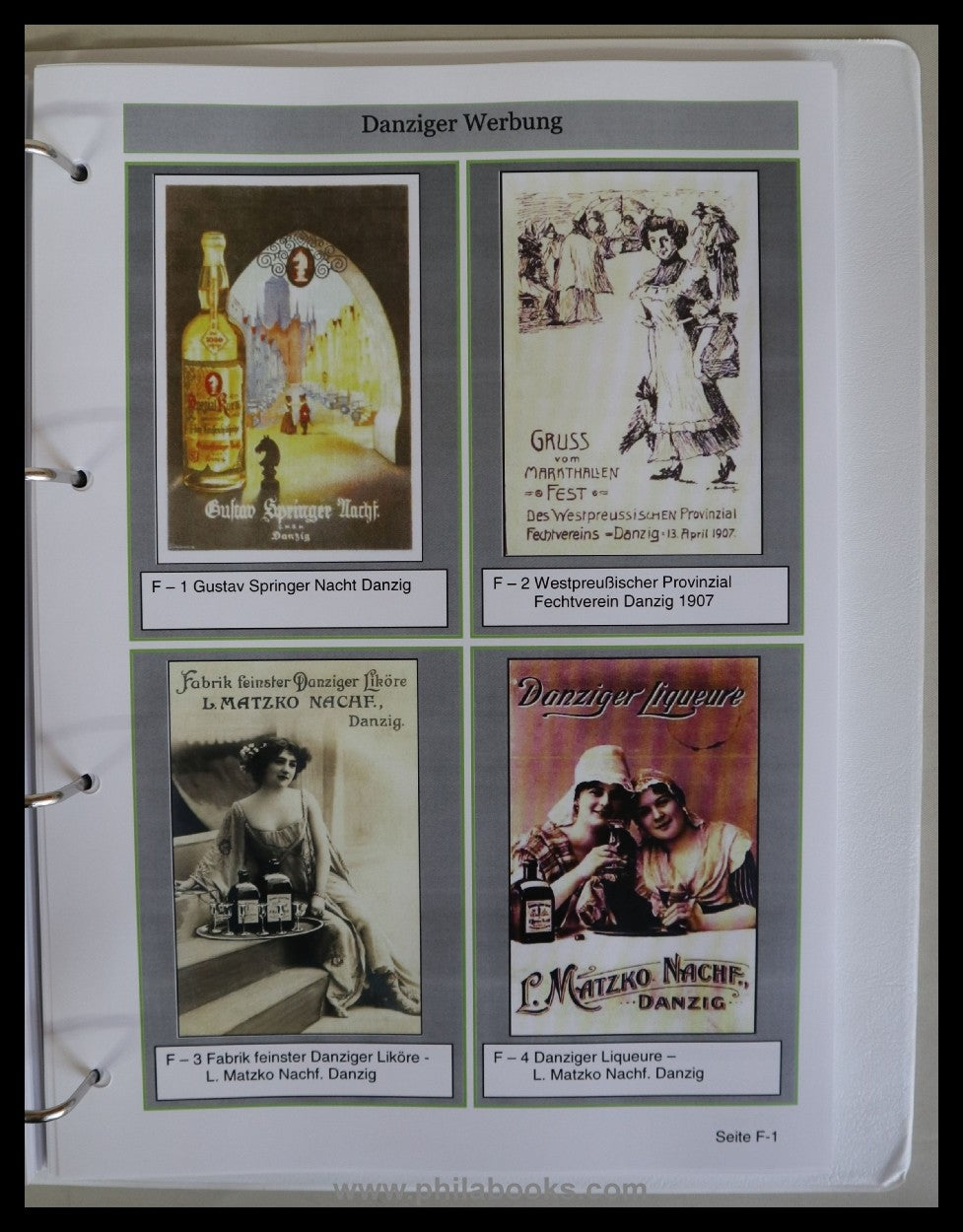 ArGe Danzig/ Klaus Woff/Dieter Quade Danzig Catalog Volume 6: Special ...