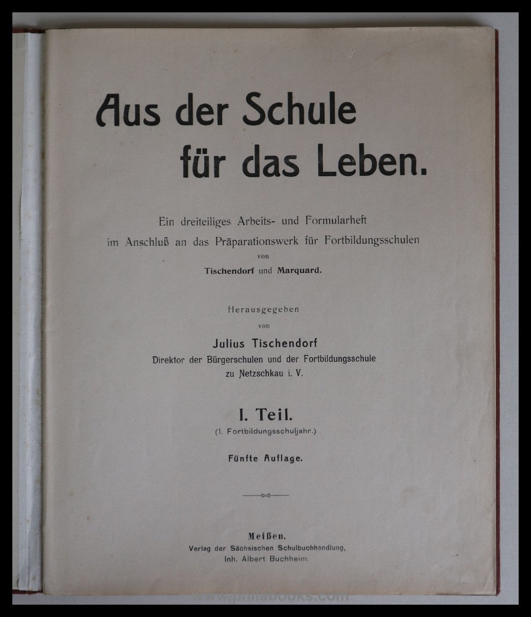 Tischendorf, J., From the School for Life, A three-part work...