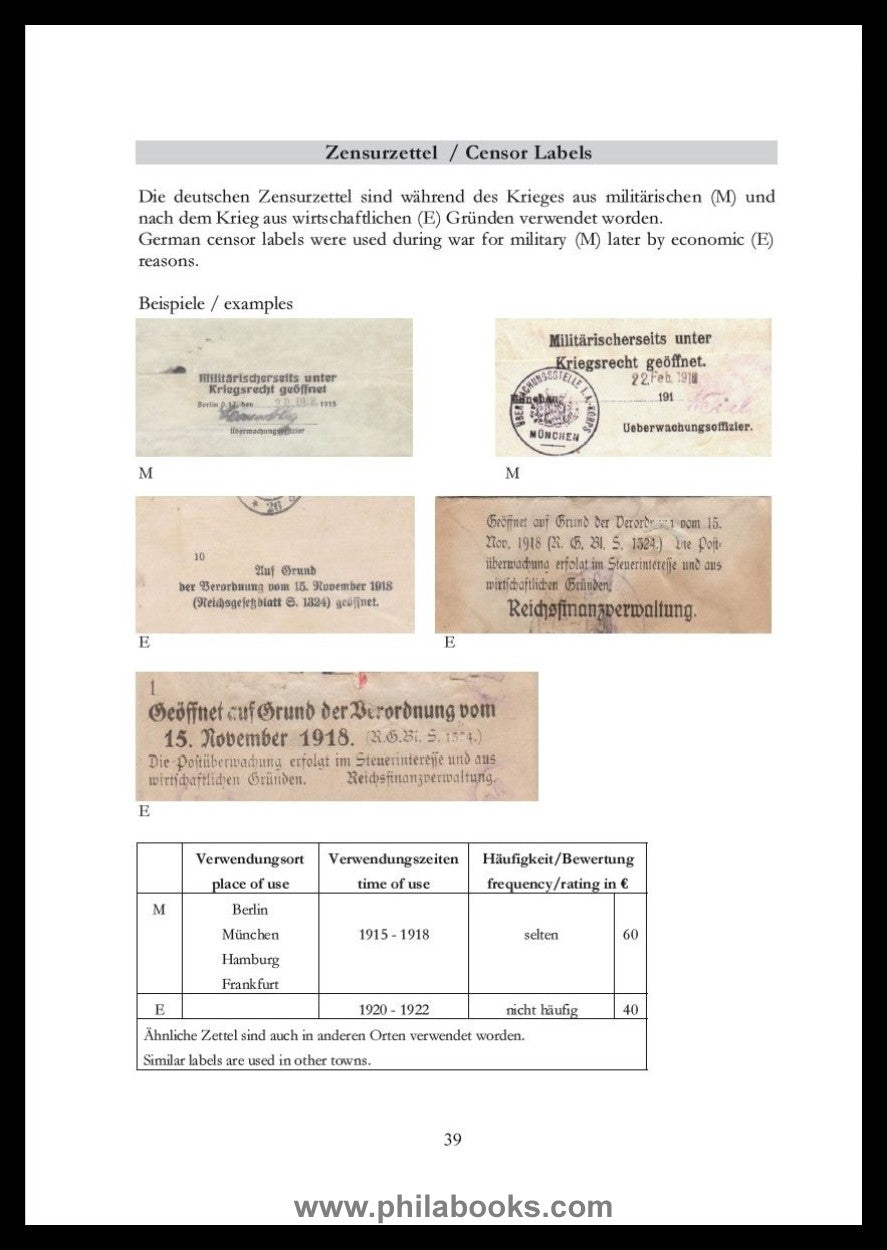 Albert, U./ Koppe, H., Postverkehr im besetzten Deutsch-Südwestafr ...