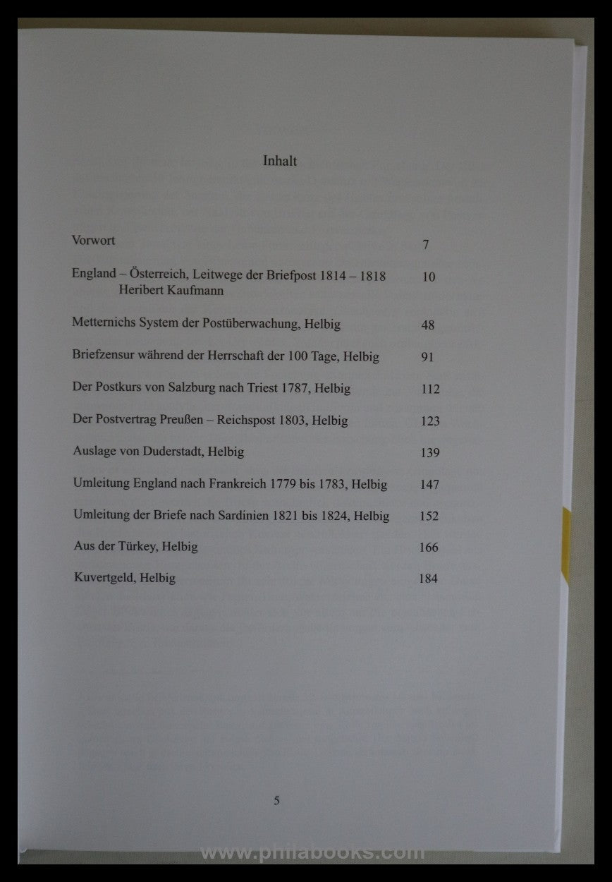 Helbig, Dr. J., Contributions to European transit mail, Volume 1, 201 ...