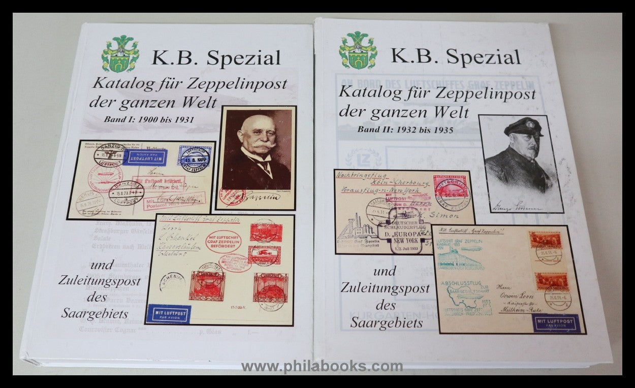 K.B. Spezial, Katalog für Zeppelinpost der ganzen Welt und Zugleit ...