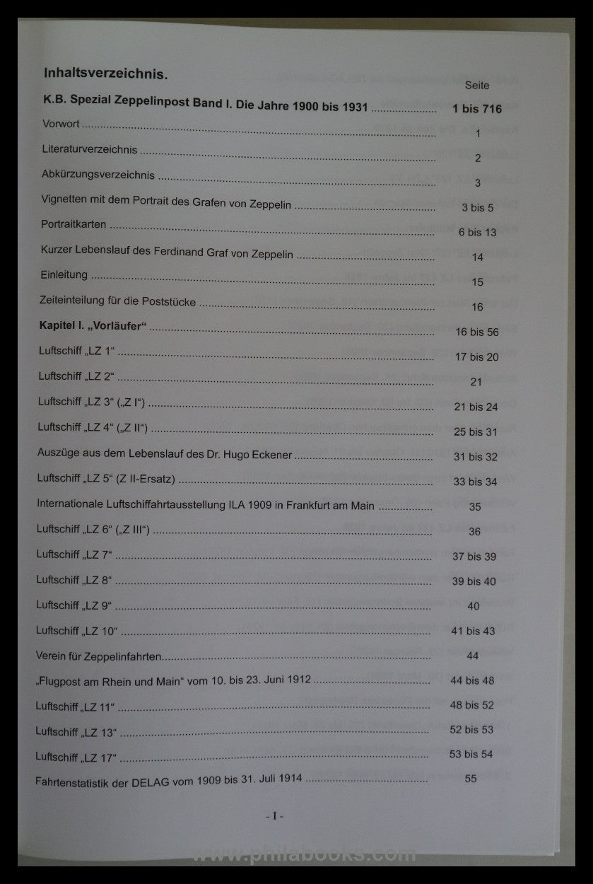 K.B. Spezial, Katalog für Zeppelinpost der ganzen Welt und Zugleit ...