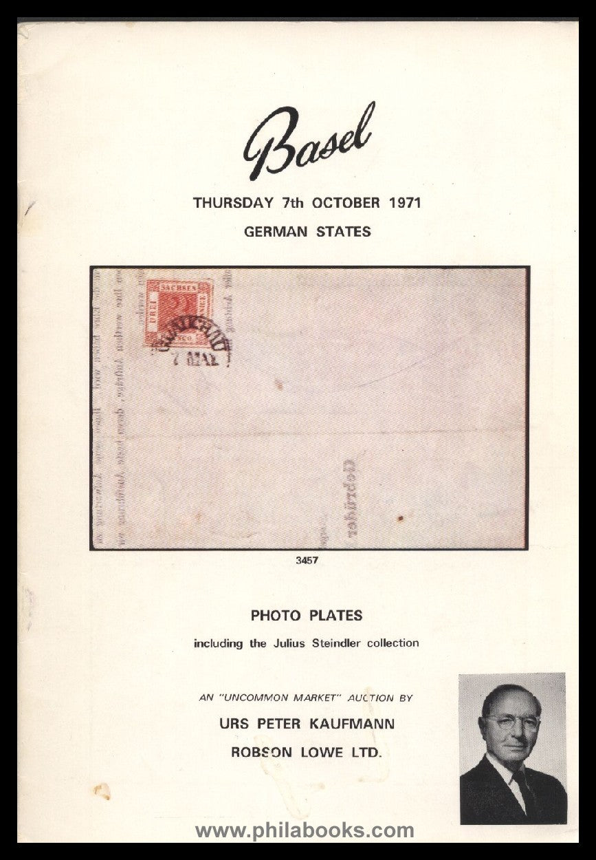 RobsonLowe-Basel, Auktion, 1971-10 'Steindler'