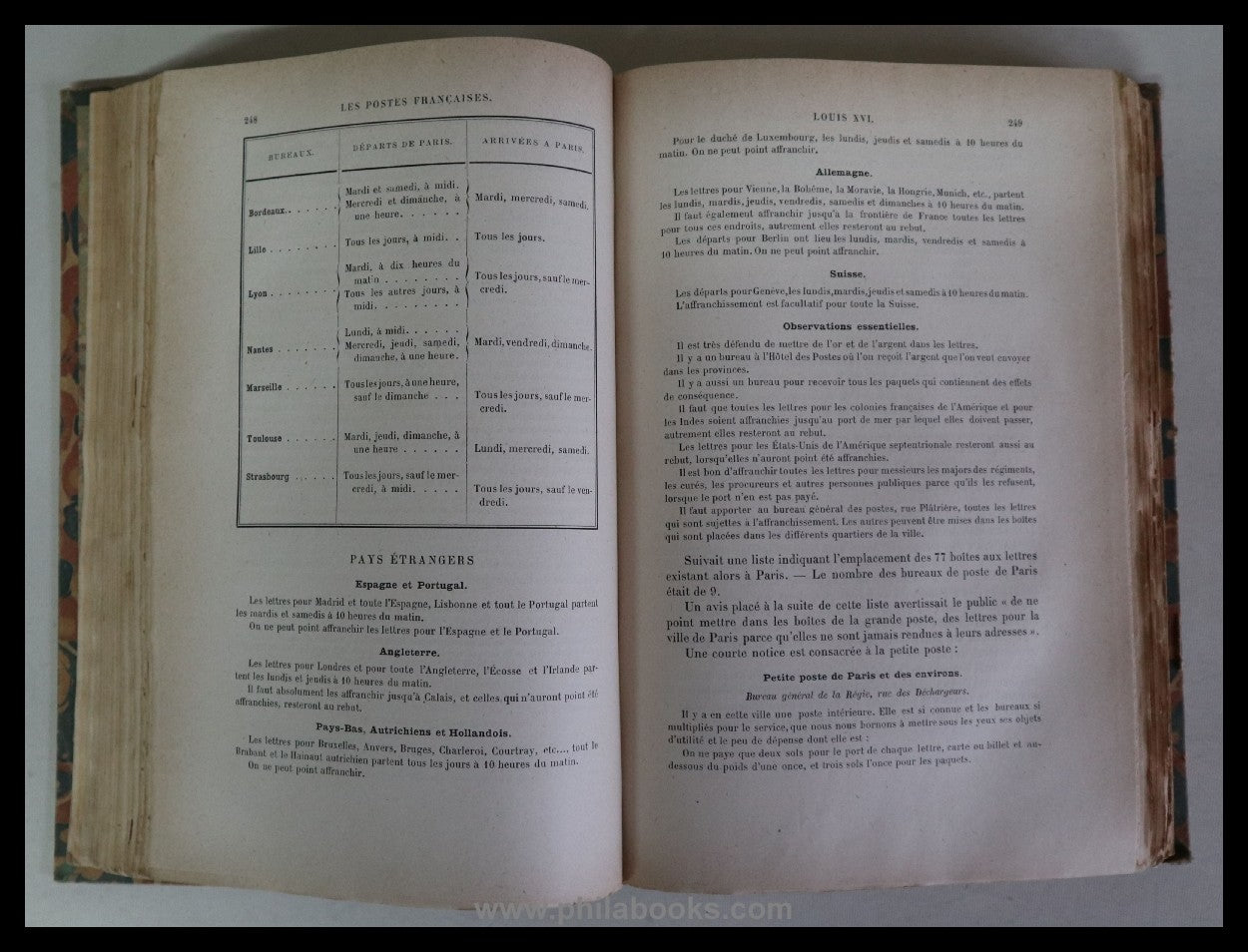 Belloc, A., Les postes Francaises, Recherces Historiques sur leur ...