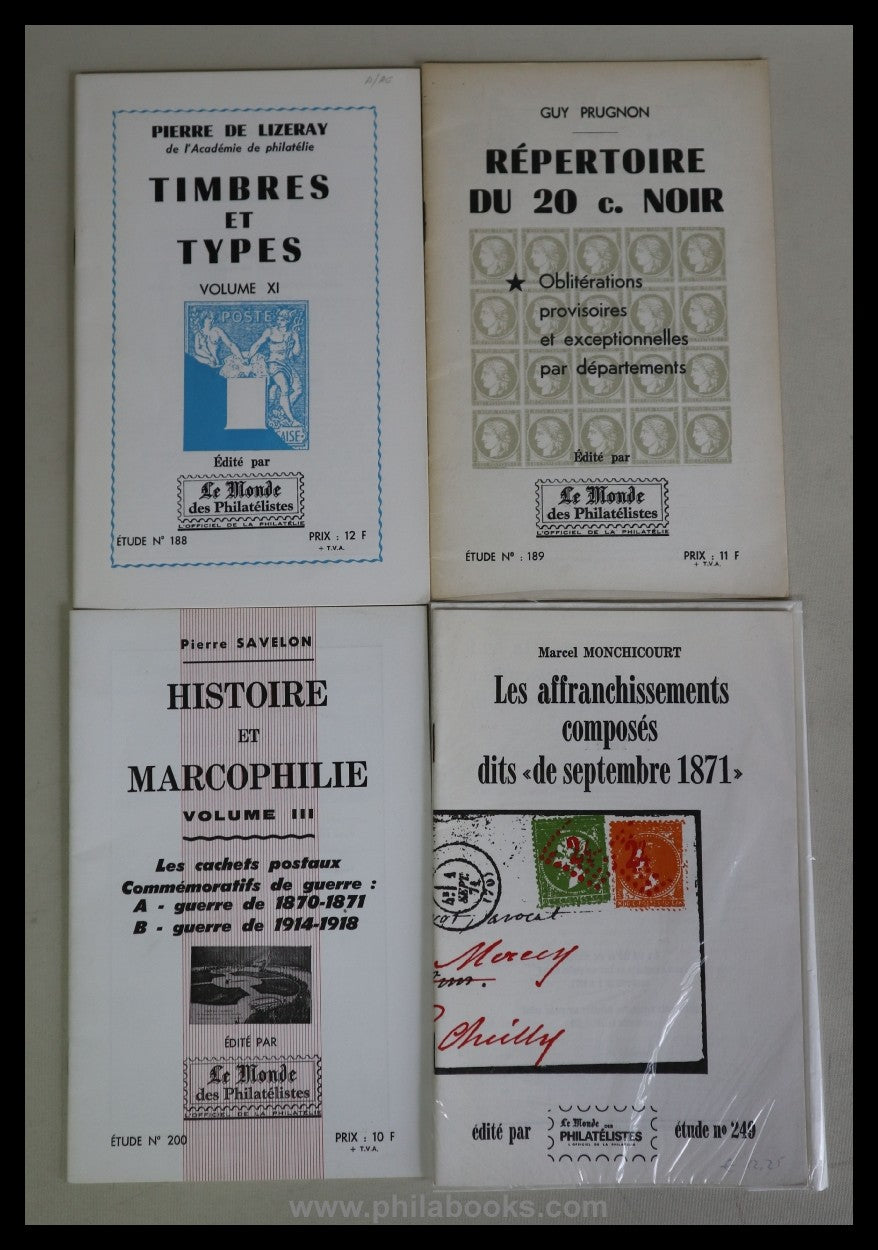 Le Monde des Philatélistes, hier eine kleine Sammlung von 11 Ausga ...