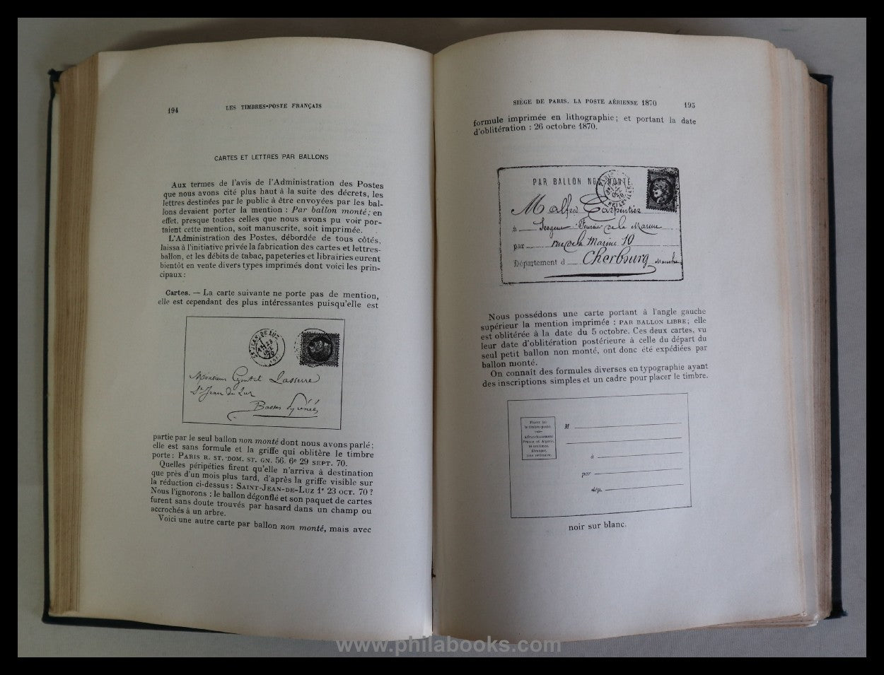 Maury, A., Histoire des Timbres-Poste Francais, Enveloppes, Bandes ...