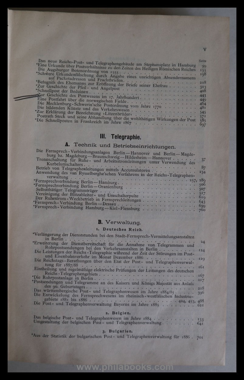 1887, archive for postal history and telegraphy, supplements to the official ...