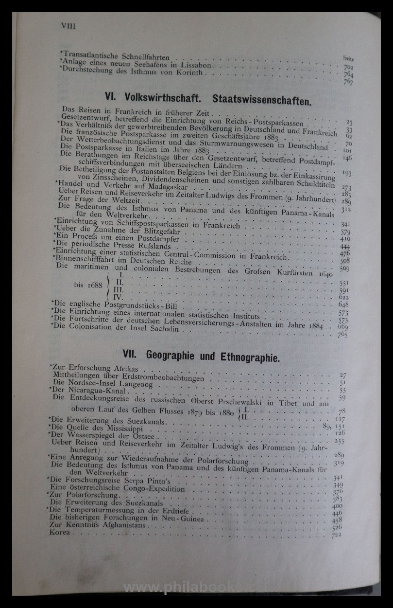 1885, archive for postal history and telegraphy, supplements to the official ...