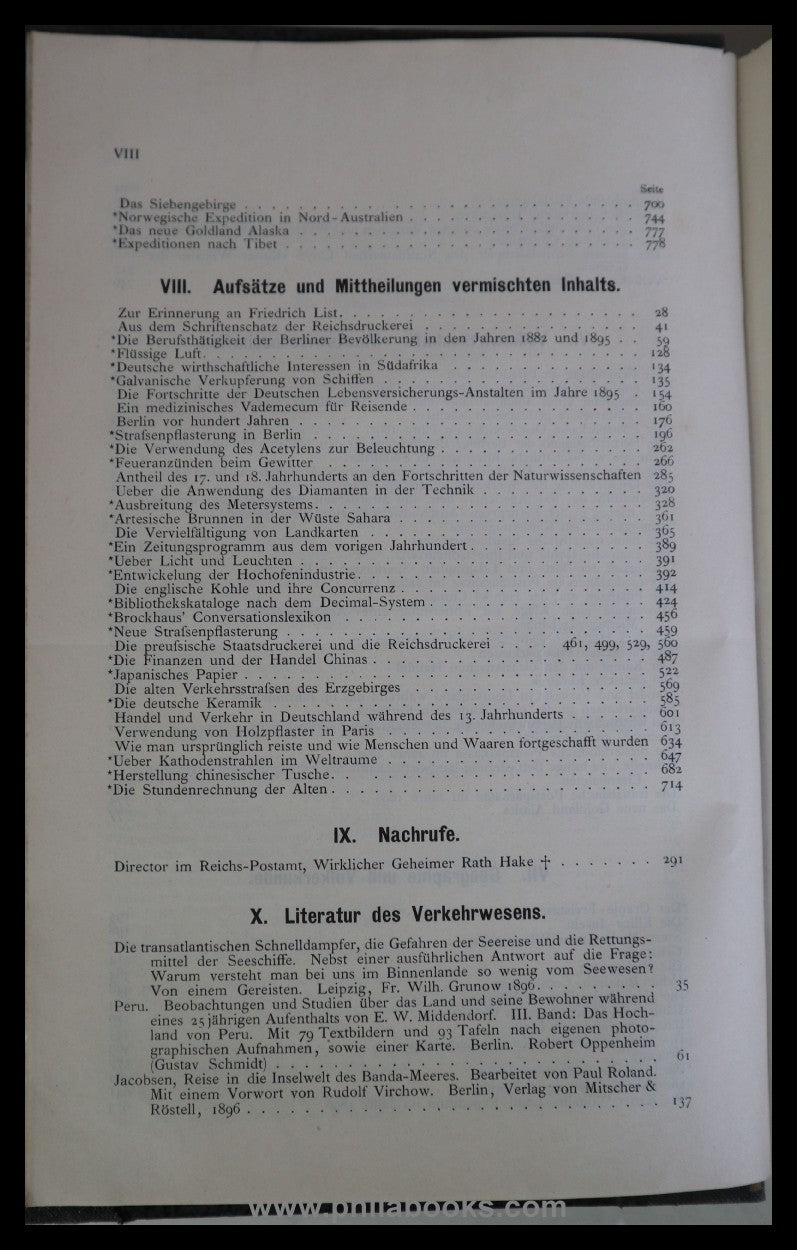 1897, archive for postal history and telegraphy, supplements to the official...