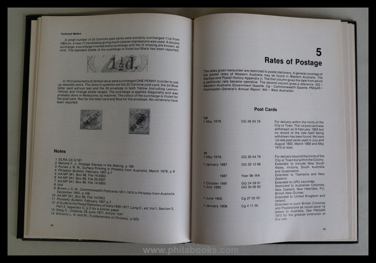 Pope, B./ Thomas, P., Western Australia, The Postal Stationery to ...
