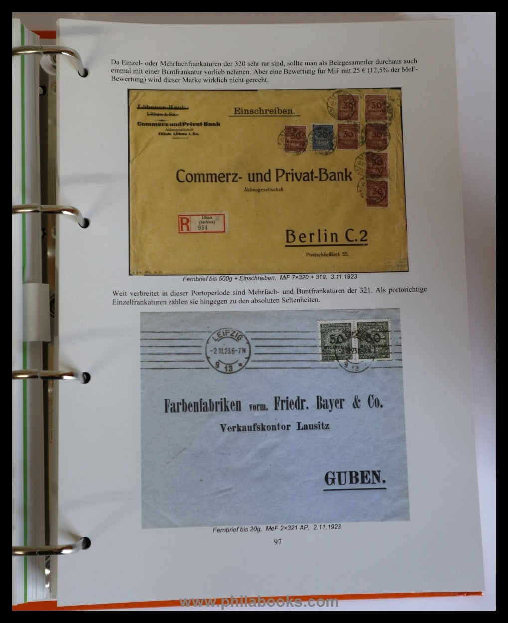 Mürmann, H., Deutsches Reich, Die Rosettenausgabe 1923, Mi-Nrn. 31 ...