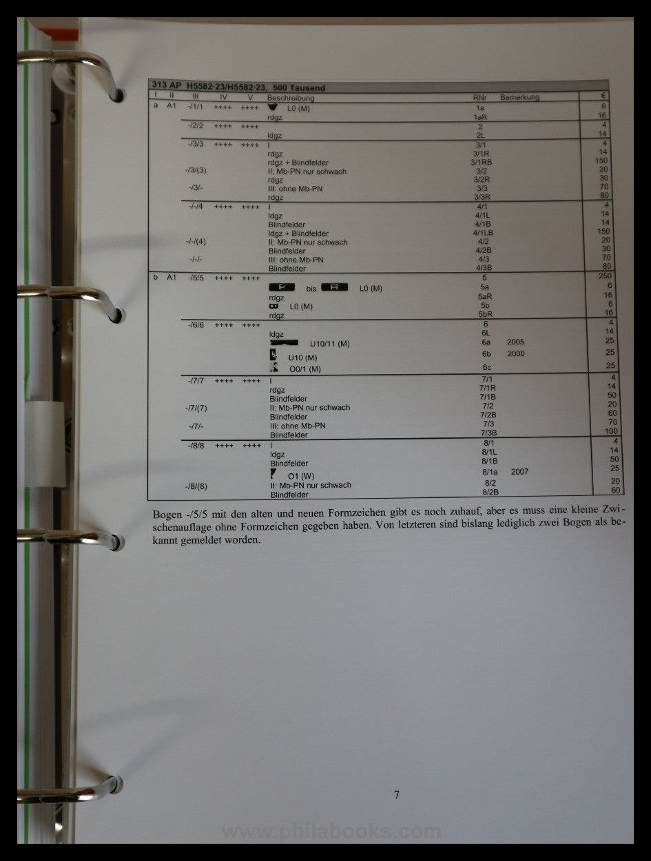 Mürmann, H., Deutsches Reich, Die Rosettenausgabe 1923, Mi-Nrn. 31 ...