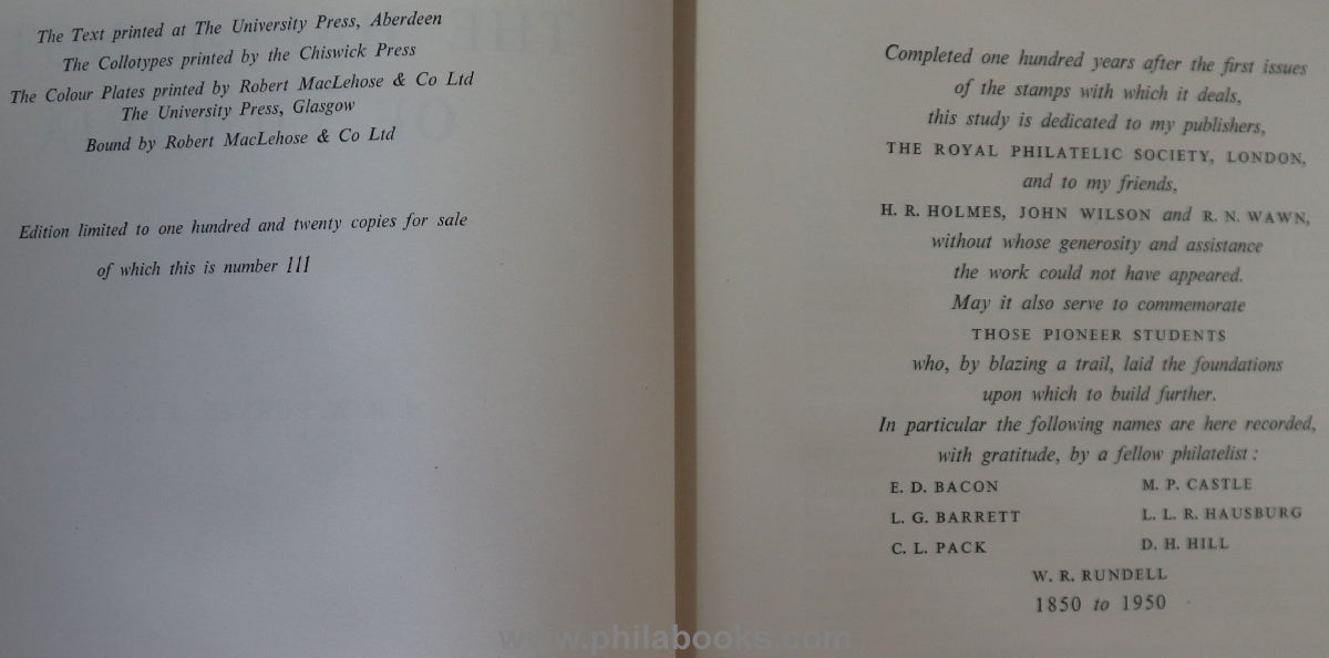 Purves, JRW, The Half Lenghts of Victoria, The Royal Philatelic ...