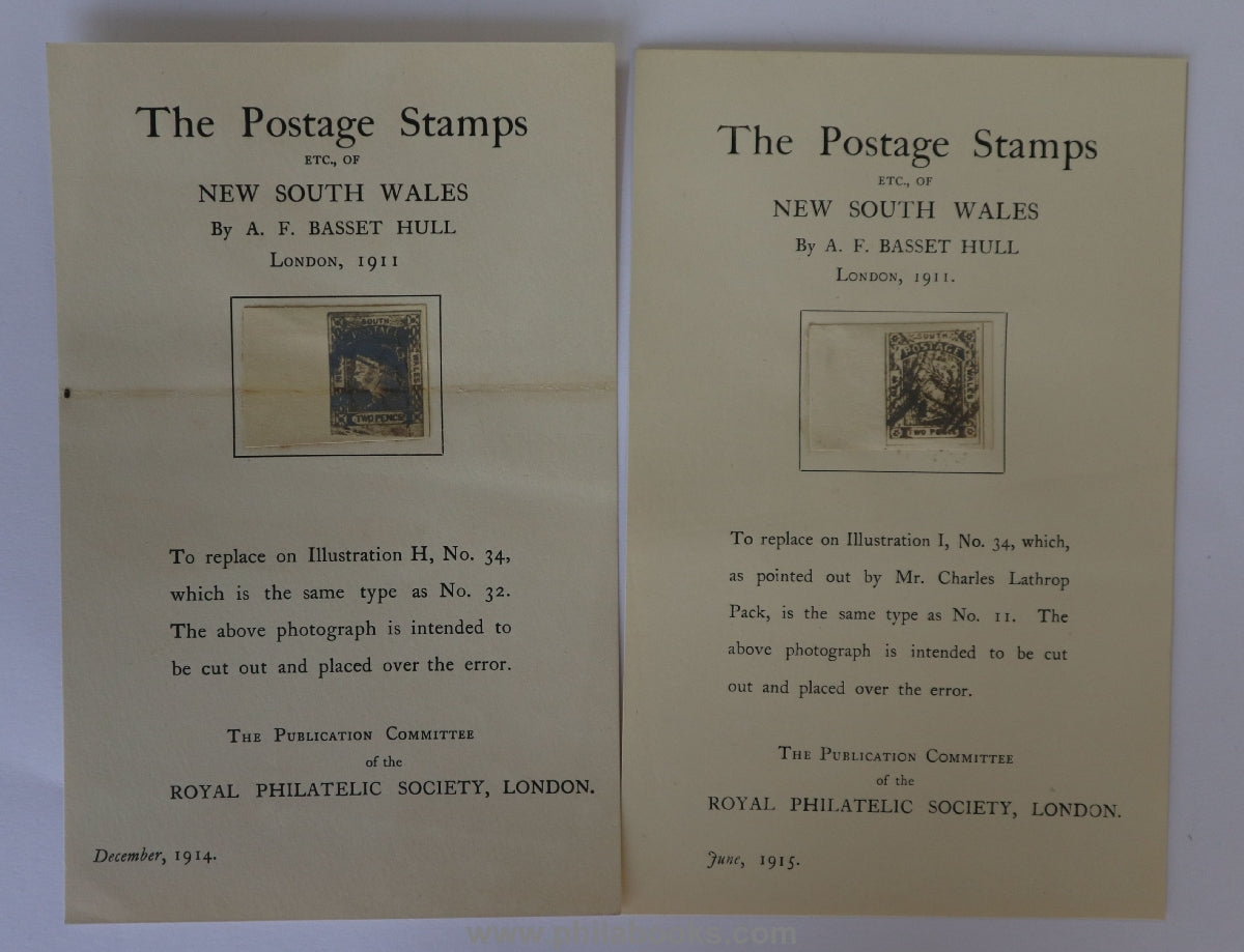 Basset Hull, AF, The Postage Stamps, Envelopes, Post Cards and T...