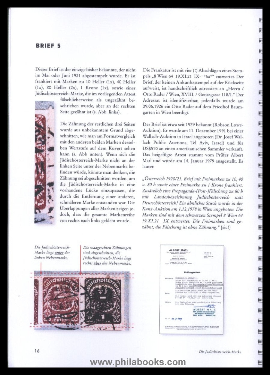 Baldus, W., Jüdischösterreich, Die erste Propagandafälschung der W ...