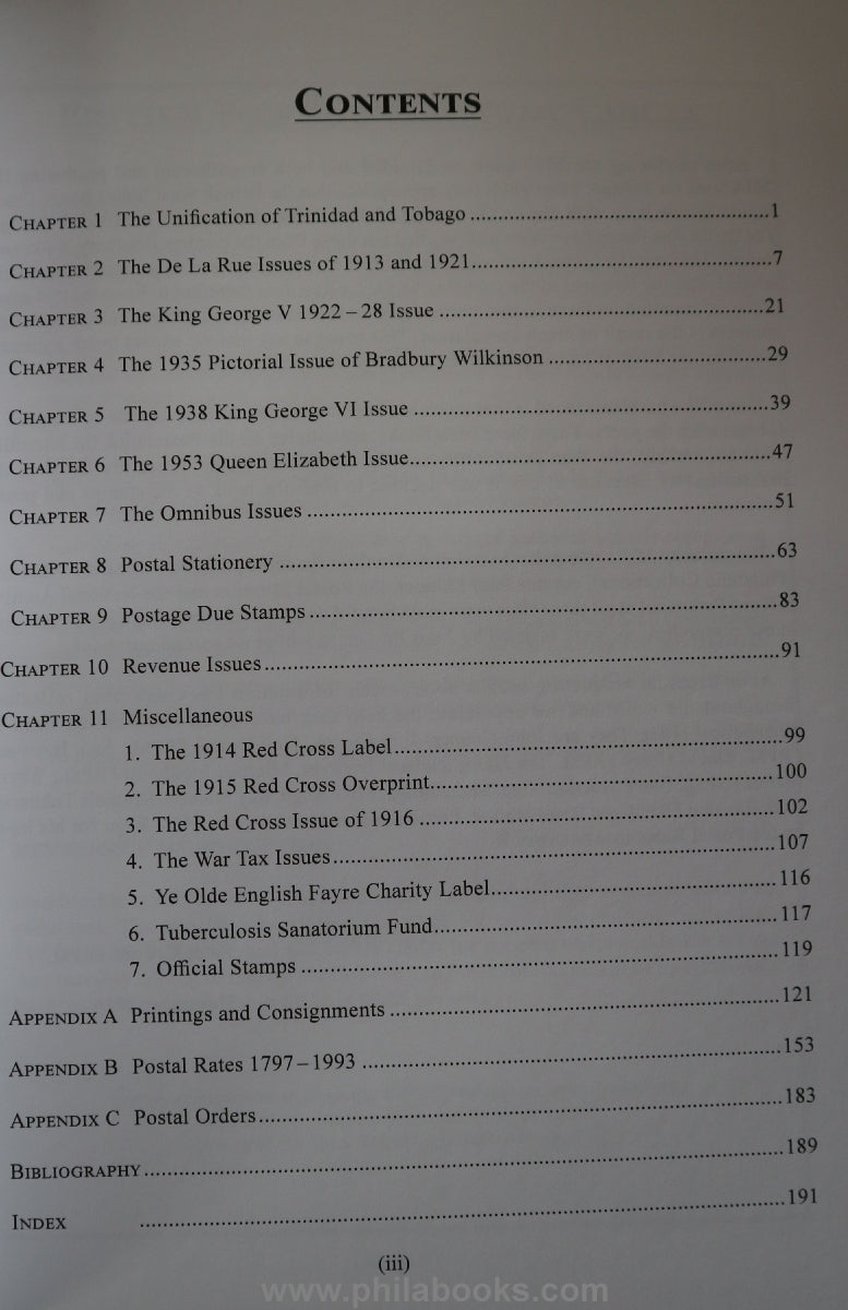 Ford/Barrow/Druett, Trinidad and Tobago, The Stamps & Postal Stati ...