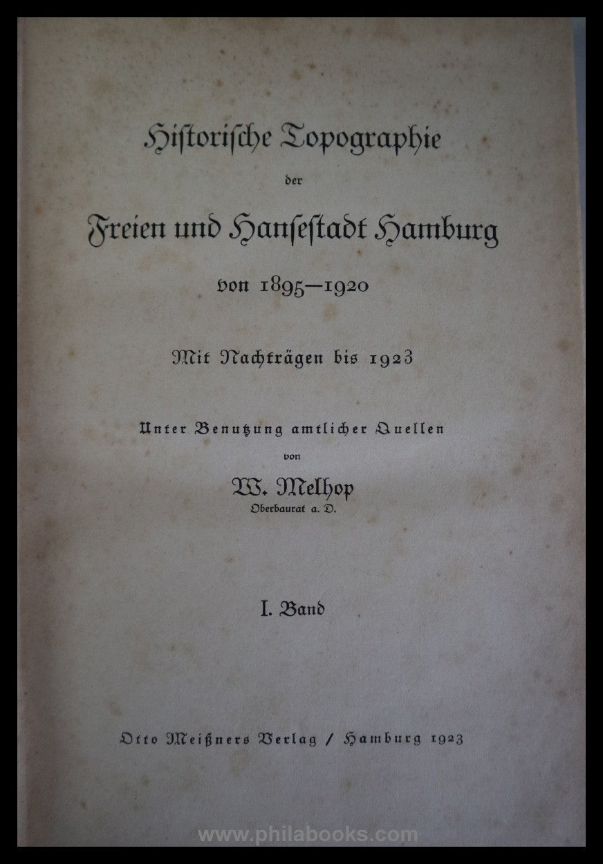 Hamburg-Stadtgeschichte, hier eine kleine Sammlung von über Jahre ...