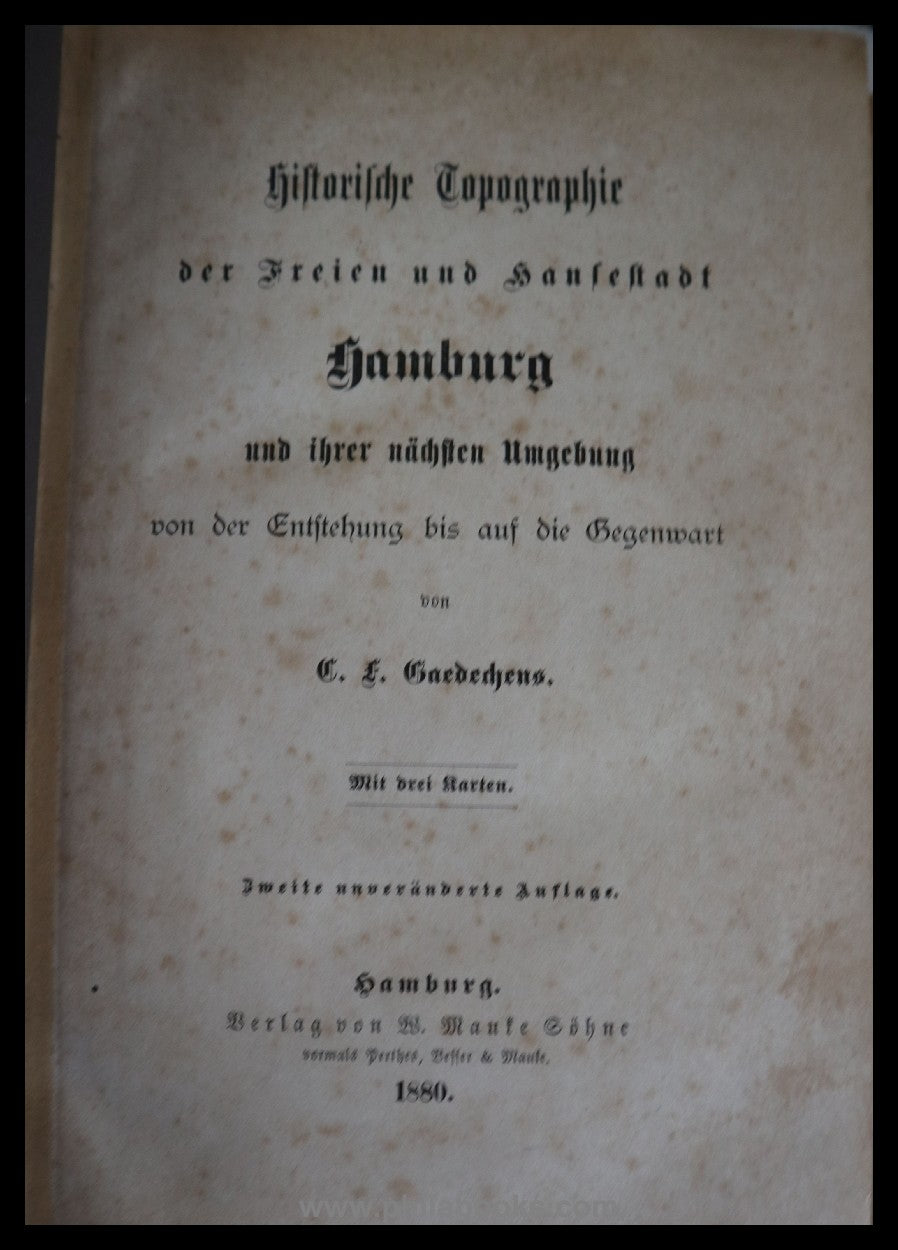 Hamburg-Stadtgeschichte, hier eine kleine Sammlung von über Jahre ...