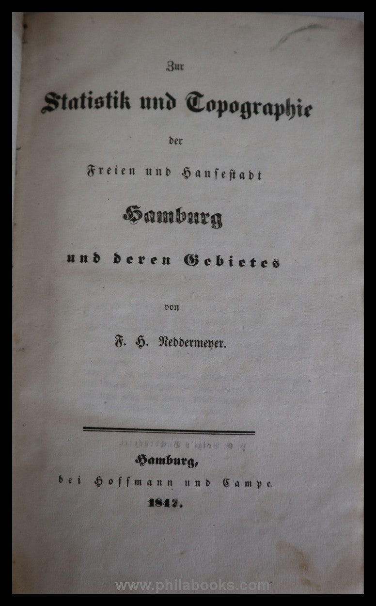 Hamburg-Stadtgeschichte, hier eine kleine Sammlung von über Jahre ...