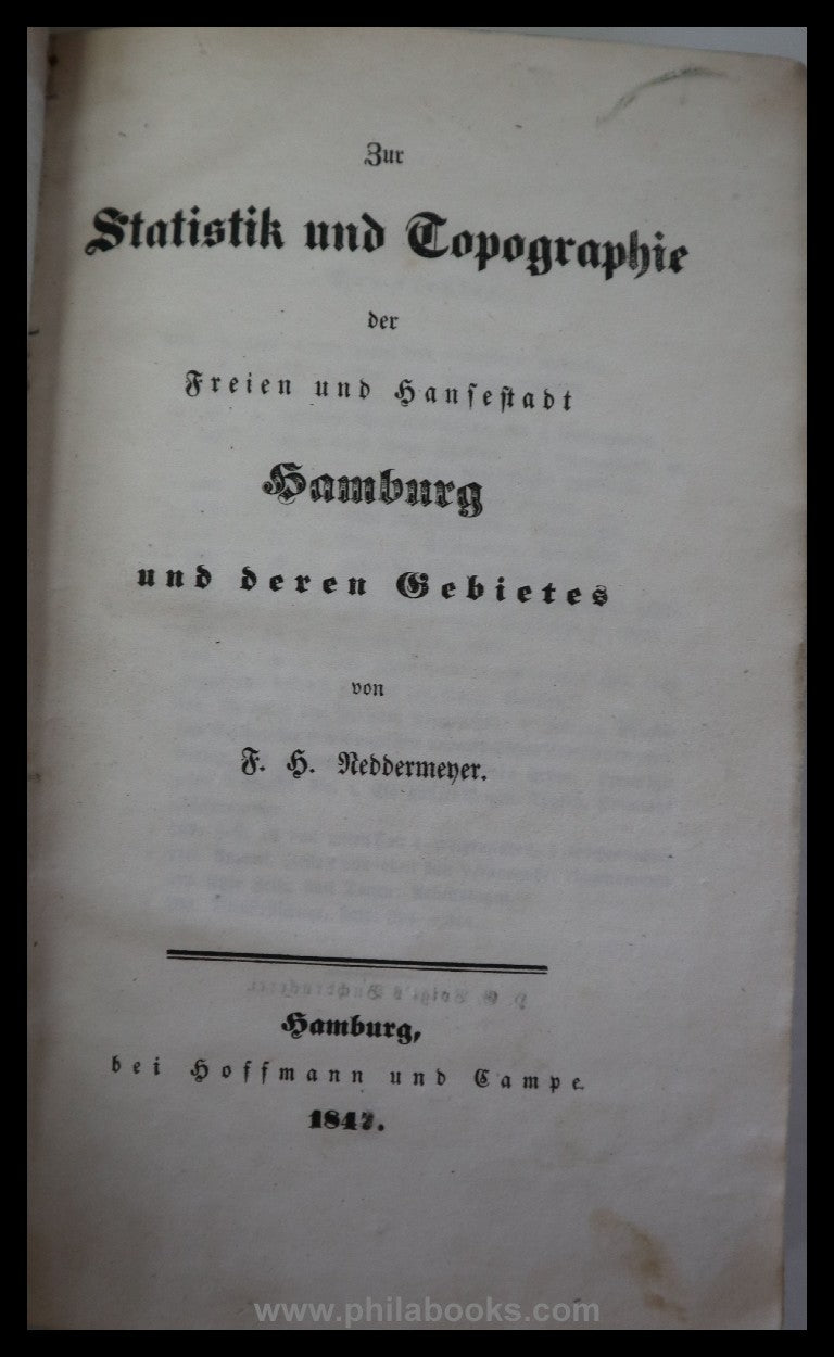 Hamburg-Stadtgeschichte, hier eine kleine Sammlung von über Jahre ...