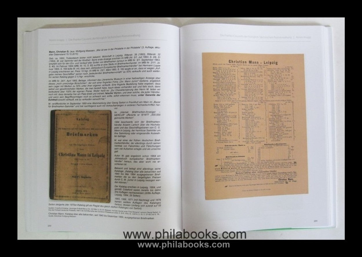 Knapp, A., The Franco envelopes of the Royal Saxon Postal Administration ...