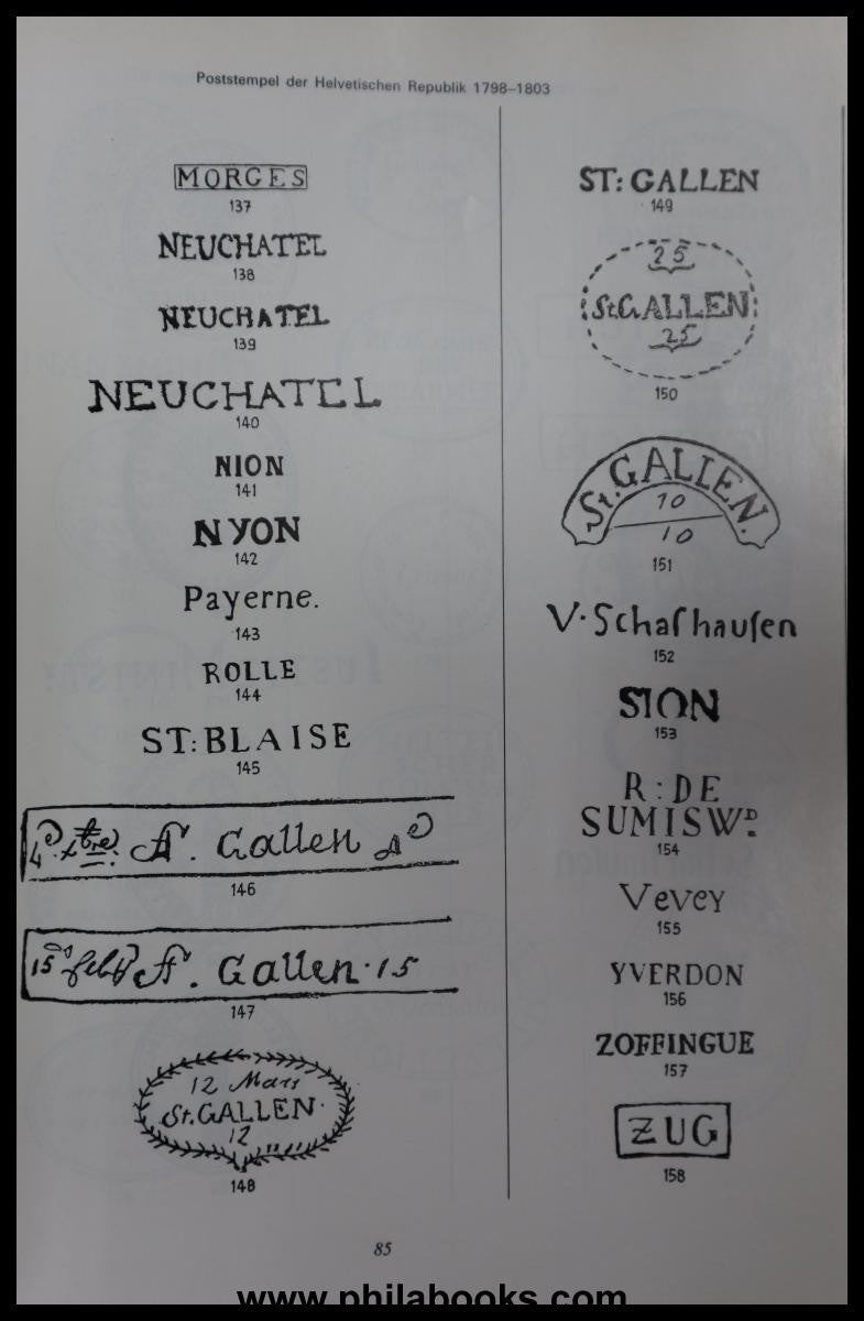 Winkler, JJ, Handbook of Swiss Pre-Philately 1695-1850, the ...