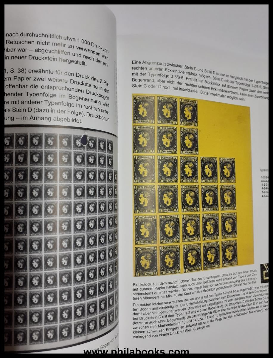 Gmach, Dr. G., Rumänische Steindrucke: Zwei Parale schwarz auf gel ...