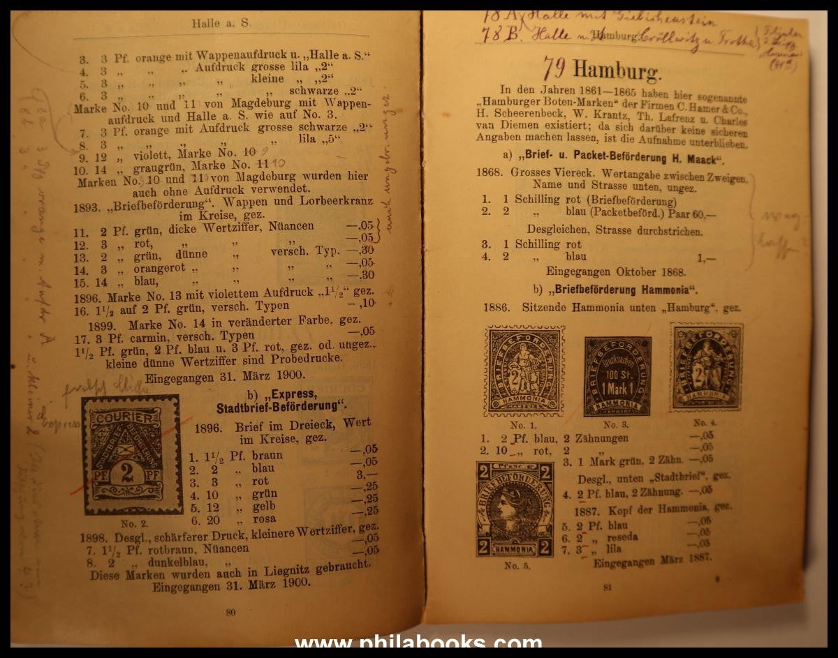 Sternheim, C., Katalog der deutschen Privatpost-Marken, Zweite, ve ...