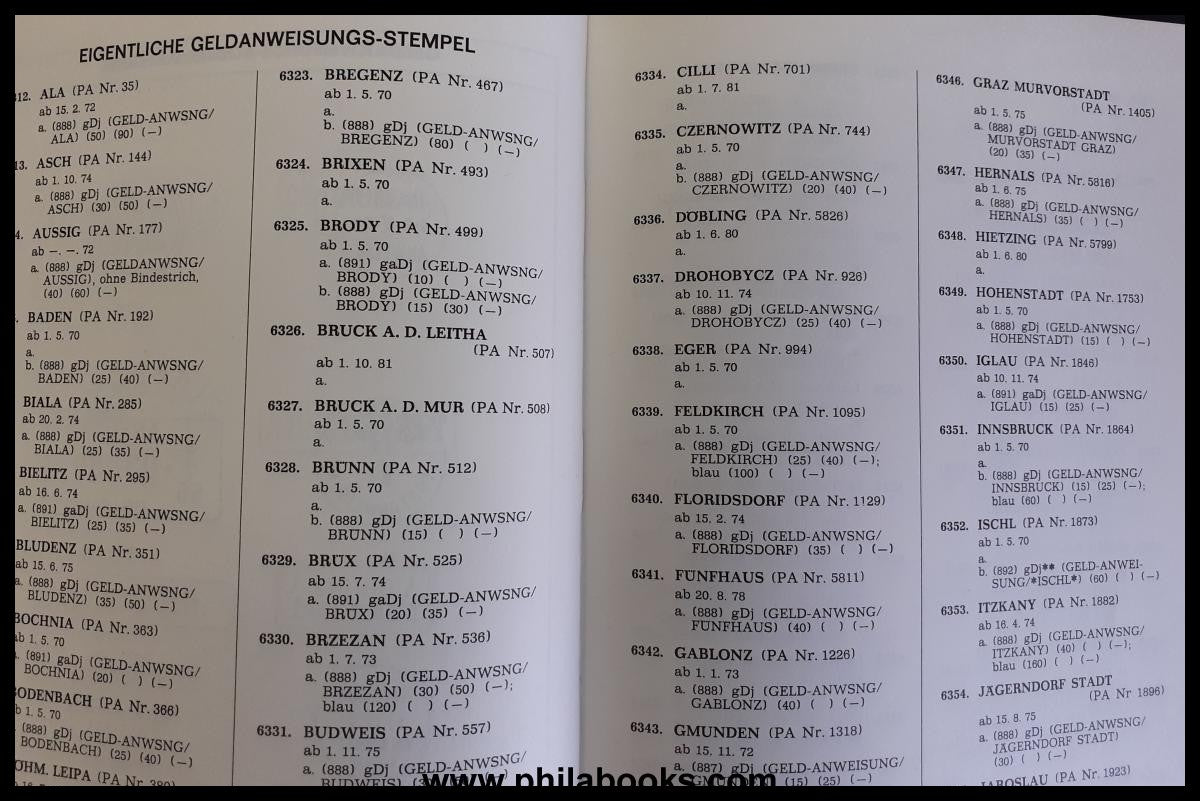 Klein, W., Postal cancellations and other cancellations ...