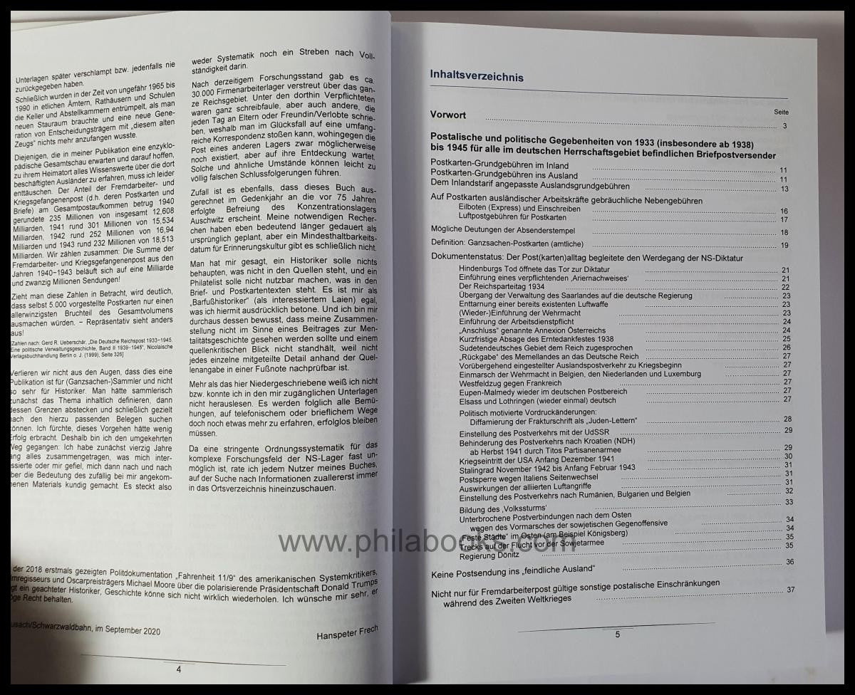 Frech, Hanspeter: Postcards 1933-1945 from or to Nazi camps of all...