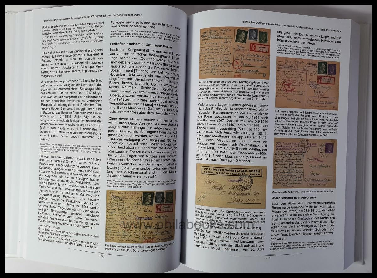 Frech, Hanspeter: Postcards 1933-1945 from or to Nazi camps of all...