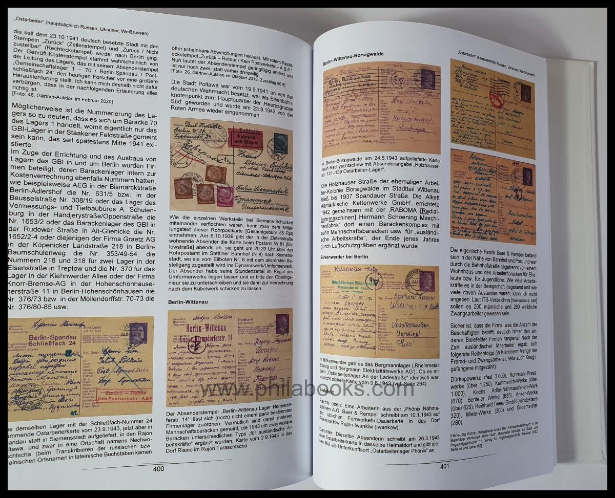 Frech, Hanspeter: Postcards 1933-1945 from or to Nazi camps of all...