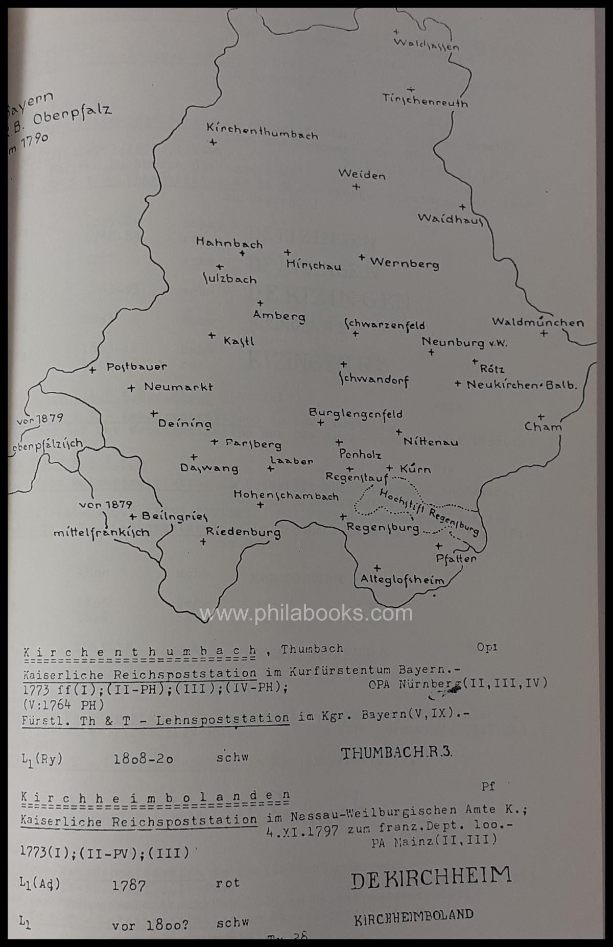 Münzberg W., Thurn und Taxis in Bayern, Postanstalten und Poststem ...