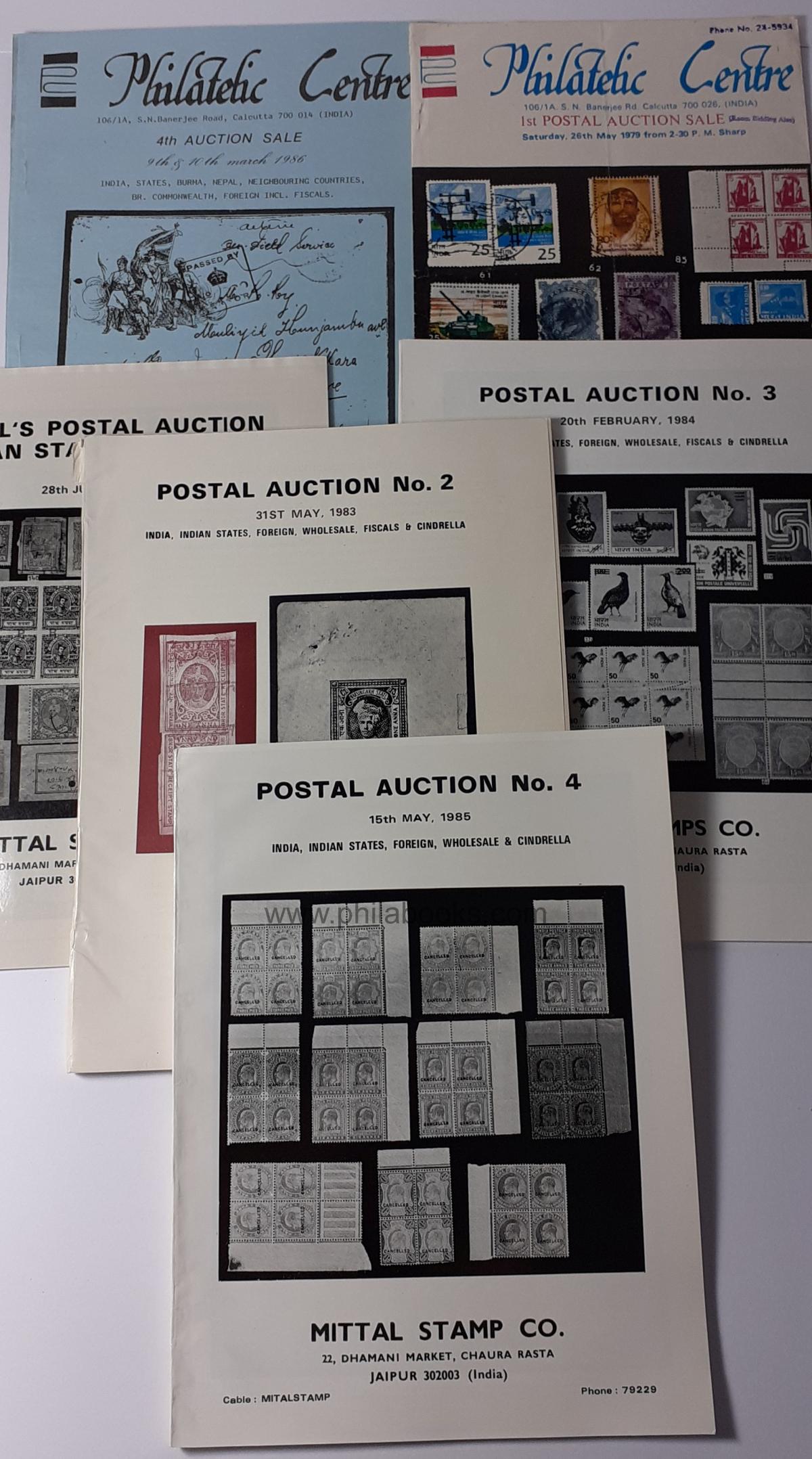 Indian auction catalogs with a focus on Indian states, from a ...