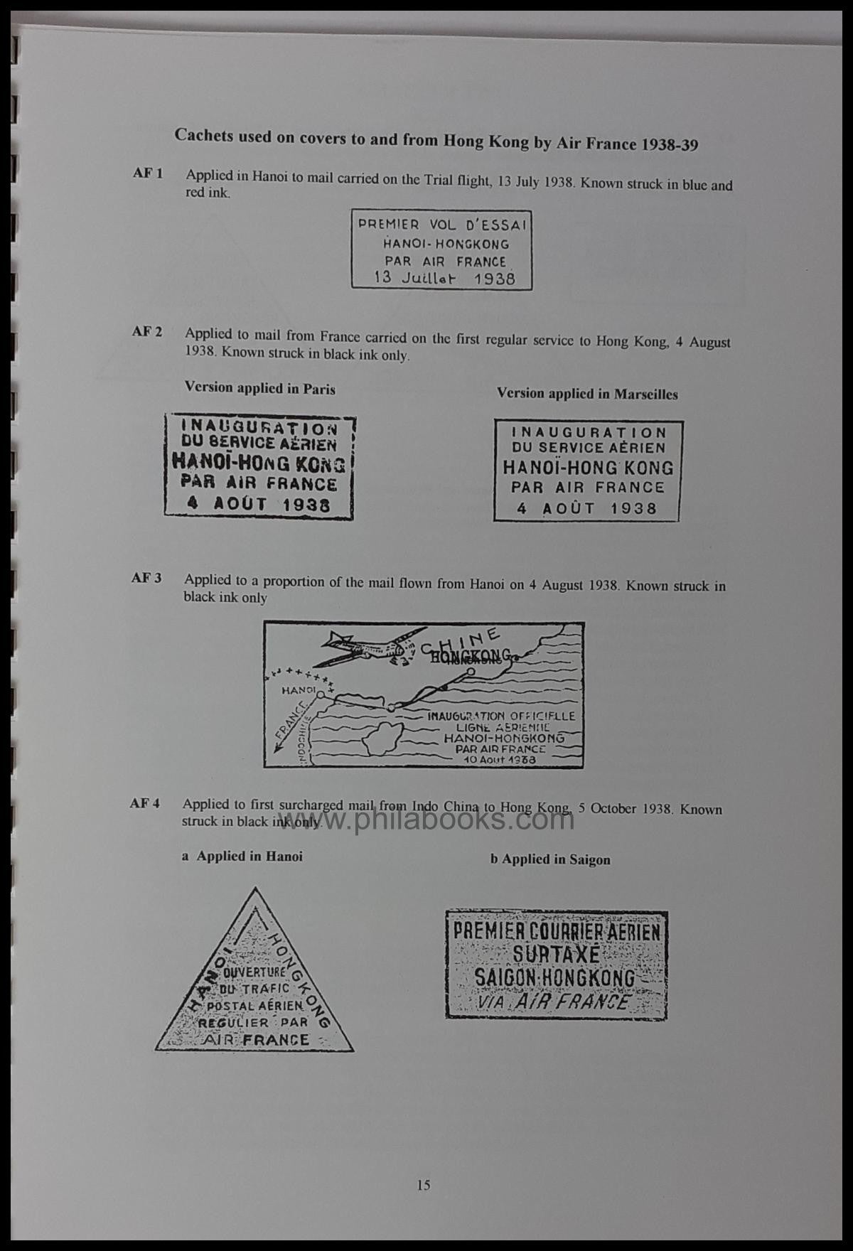 Crewe, D., Hong Kong Airmails 1924-1941, Hong Kong Study Circle, 2 ...